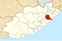 Location in the Eastern Cape