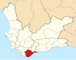 Location in the Western Cape