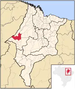 Location in Maranhão state