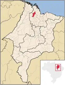 Location of Pinheiro in the State of Maranhão