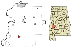 Location in Marengo County, Alabama