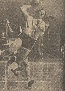 Bosi playing handball