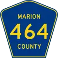 State Road 464 and County Road 464 marker