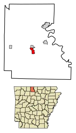 Location in Marion County, Arkansas