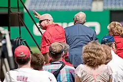 Lerner family stands when acknowledged (Mark is waving)