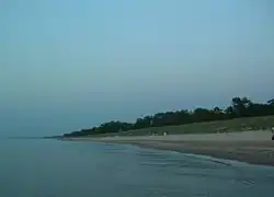 View along Marquette Beach towards West Beach