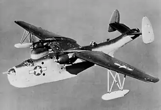 Martin PBM-5 Mariner seaplane in flight