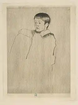 Robert Seated, Facing Left (drypoint, 1885), Metropolitan Museum of Art.