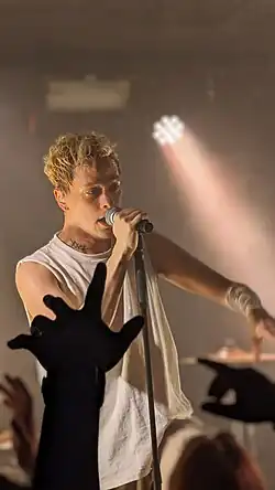 Hayakawa performing live in Paris, France in 2024