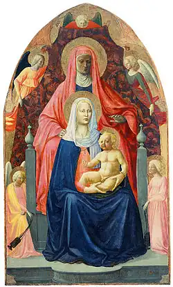 The Virgin with Saint Anne, by Masolino (1434–1425)