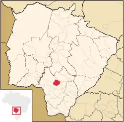 Location in Mato Grosso do Sul state