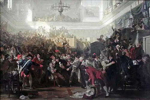 The Fall of Robespierre in the Convention on 27 July 1794