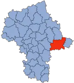 Location within the voivodeship
