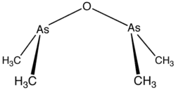 Line structure model of cacodyl oxide
