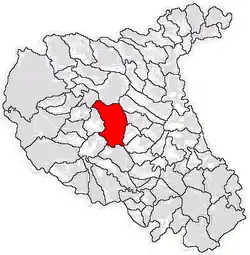 Location in Vrancea County