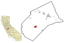 Location in Merced County and California