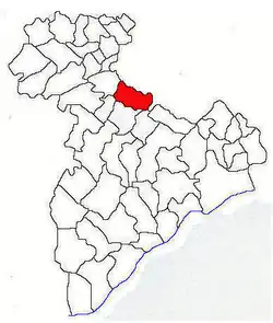 Location in Giurgiu County