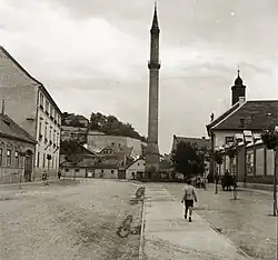 Eger minaret in 1935.