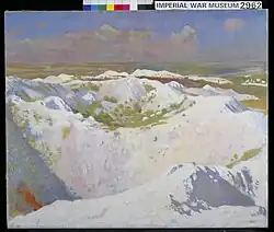 Orpen: Mines and the Bapaume Road, La Boisselle (Art.IWMART2962)