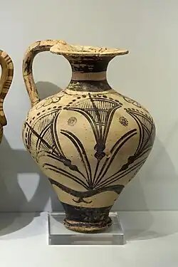 Floral Style ewer with papyrus, from Palaikastro, 1500-1450 BC