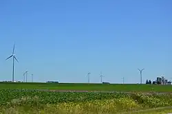Wind farm along Illinois Route 116