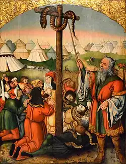 Master IW (workshop), Elevation of the bronze snake (1550)