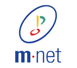 The first logo used since its rebranding from Music Network to m.net, later briefly revived for its 25th anniversary (1 March 1995 – 20 July 2005; February–May 2020)