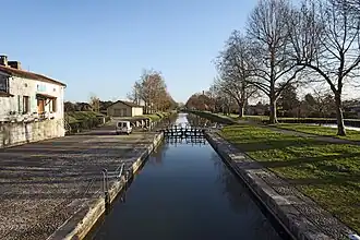 Canal locks of Peyrets