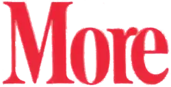 Four red letters spelling out More