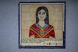Artistic interpretation of Isabel Moctezuma based on the ethnic features and age of the character at the time of the conquest of Mexico.