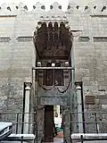 Entrance portal with flat muqarnas canopy at the Mosque of Amir Ulmas al-Hajib (1330)