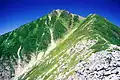 Mount Jōnen in summer from Mount Mae-Jōnen