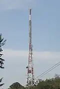 Communications towers on Mount Nardi, New South Wales, Australia: the NRN8 (originally: RTN-8) tower (former analogue TV + other current uses)