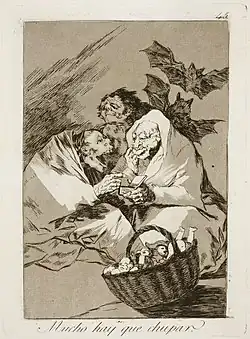 Capricho No. 45: Mucho hay que chupar (There is plenty to suck)