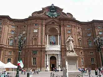 The Palazzo Carignano, now the Museum of the Italian Renaissance, Turin
