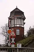 Preserved signalbox in Rendsburg station