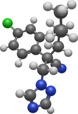 Kekulé, skeletal formula of myclobutanil