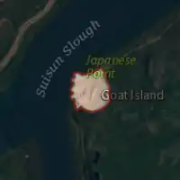 Aerial image of an island.