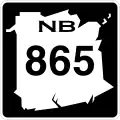 Route 865 marker