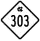 North Carolina Highway 303 marker