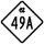 North Carolina Highway 49A marker