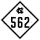 North Carolina Highway 562 marker