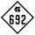 North Carolina Highway 692 marker