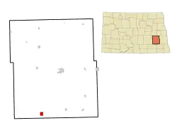 Location of Litchville, North Dakota