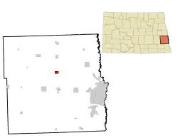 Location of Amenia, North Dakota