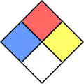 NFPA 704 four-colored diamond