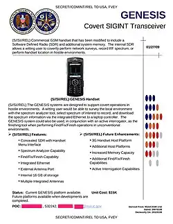GENESIS - Modified Motorola SLVR L9 handset