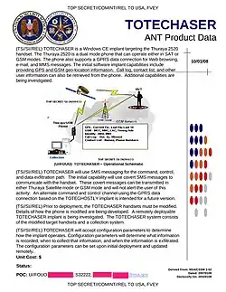 TOTECHASER - Windows CE implant that targets the Thuraya handset