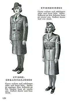 Uniform of the female hird, Kvinnehirden.