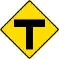 T-intersection sign
